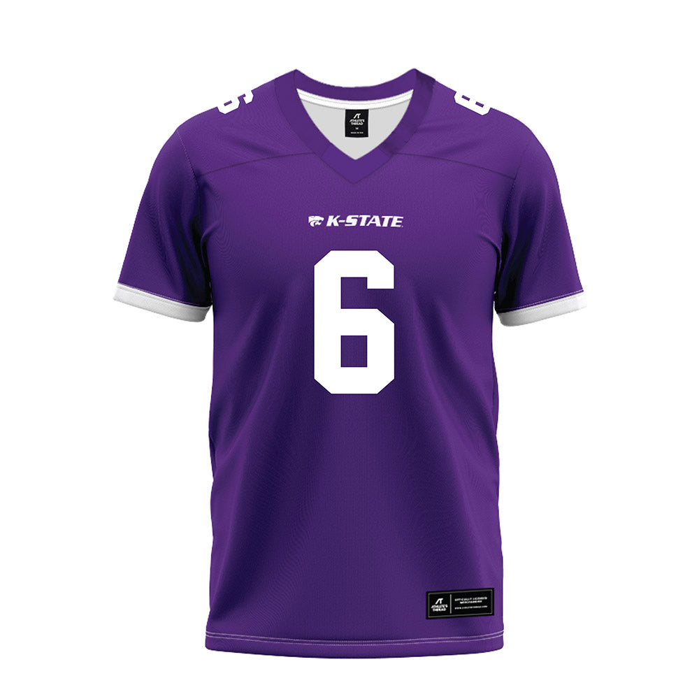 Kansas State - NCAA Football : Qua Moss - Purple Premium Football Jersey-0