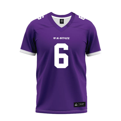 Kansas State - NCAA Football : Qua Moss - Purple Premium Football Jersey-0