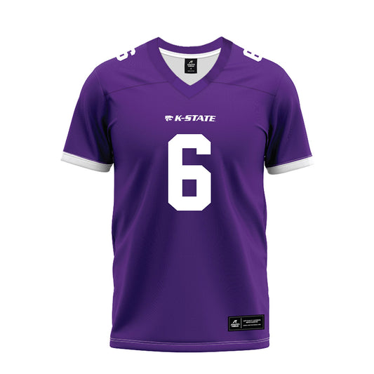 Kansas State - NCAA Football : Qua Moss - Purple Premium Football Jersey-0