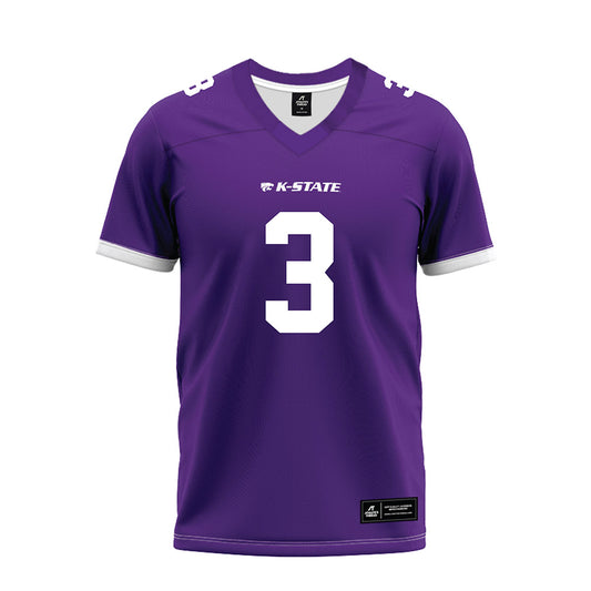 Kansas State - NCAA Football : Dylan Edwards - Purple Premium Football Jersey