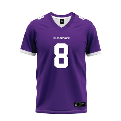Kansas State - NCAA Football : Simon McClannan - Purple Premium Football Jersey-0