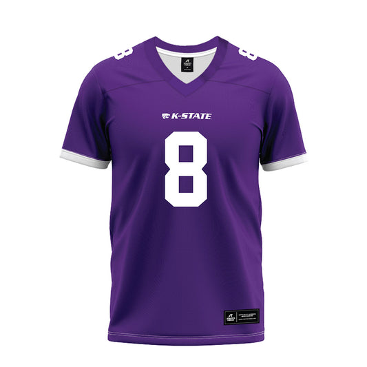 Kansas State - NCAA Football : Simon McClannan - Purple Premium Football Jersey-0