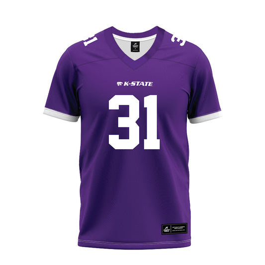 Kansas State - NCAA Football : Monterrio Elston - Purple Premium Football Jersey-0