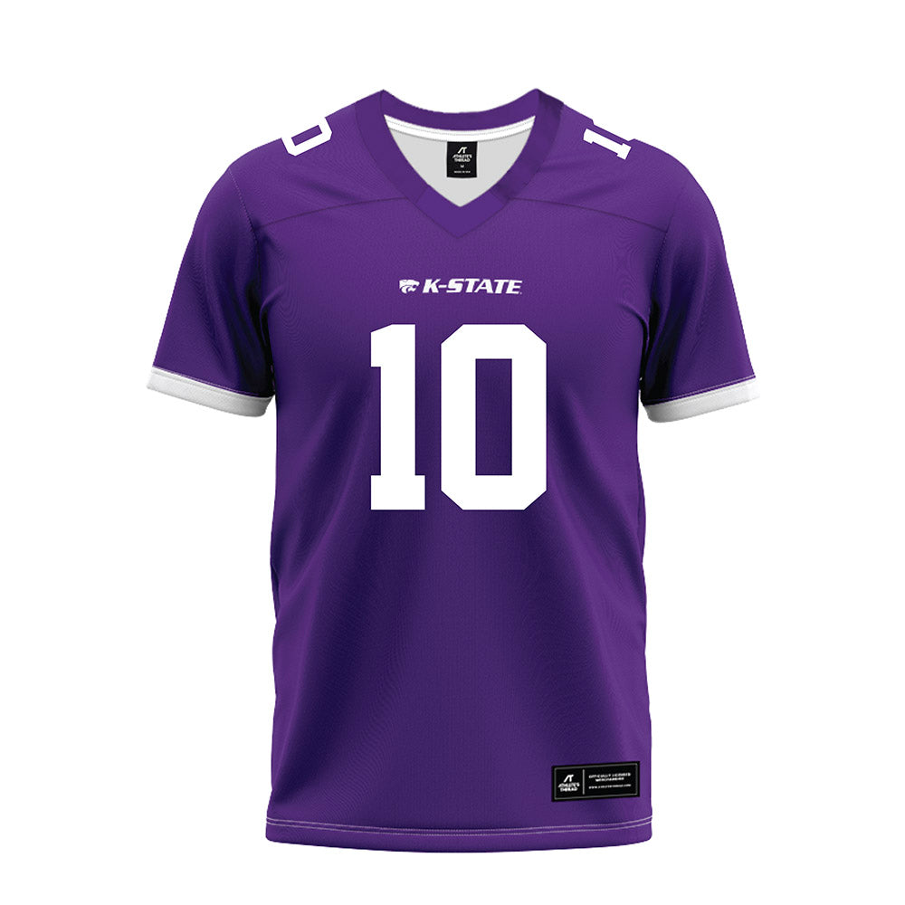 Kansas State - NCAA Football : Logan Bartley - Purple Premium Football Jersey-0