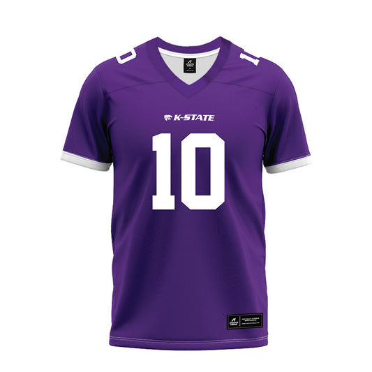 Kansas State - NCAA Football : Logan Bartley - Purple Premium Football Jersey-0