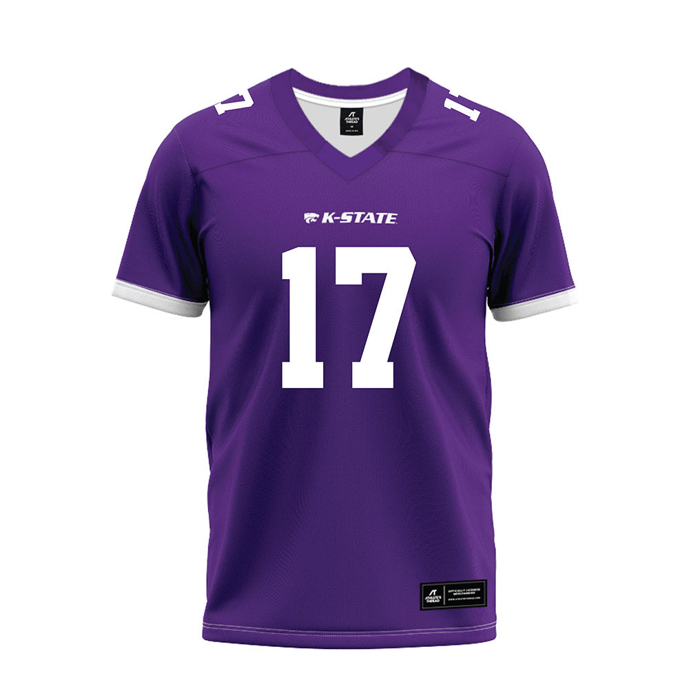Kansas State - NCAA Football : Adonis Moise - Purple Premium Football Jersey-0