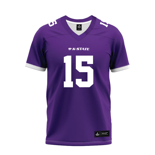 Kansas State - NCAA Football : Callen Barta - Purple Premium Football Jersey-0