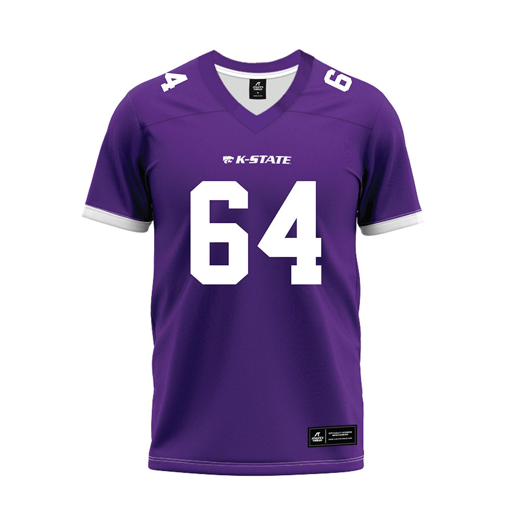 Kansas State - NCAA Football : Navarro Schunke - Purple Premium Football Jersey