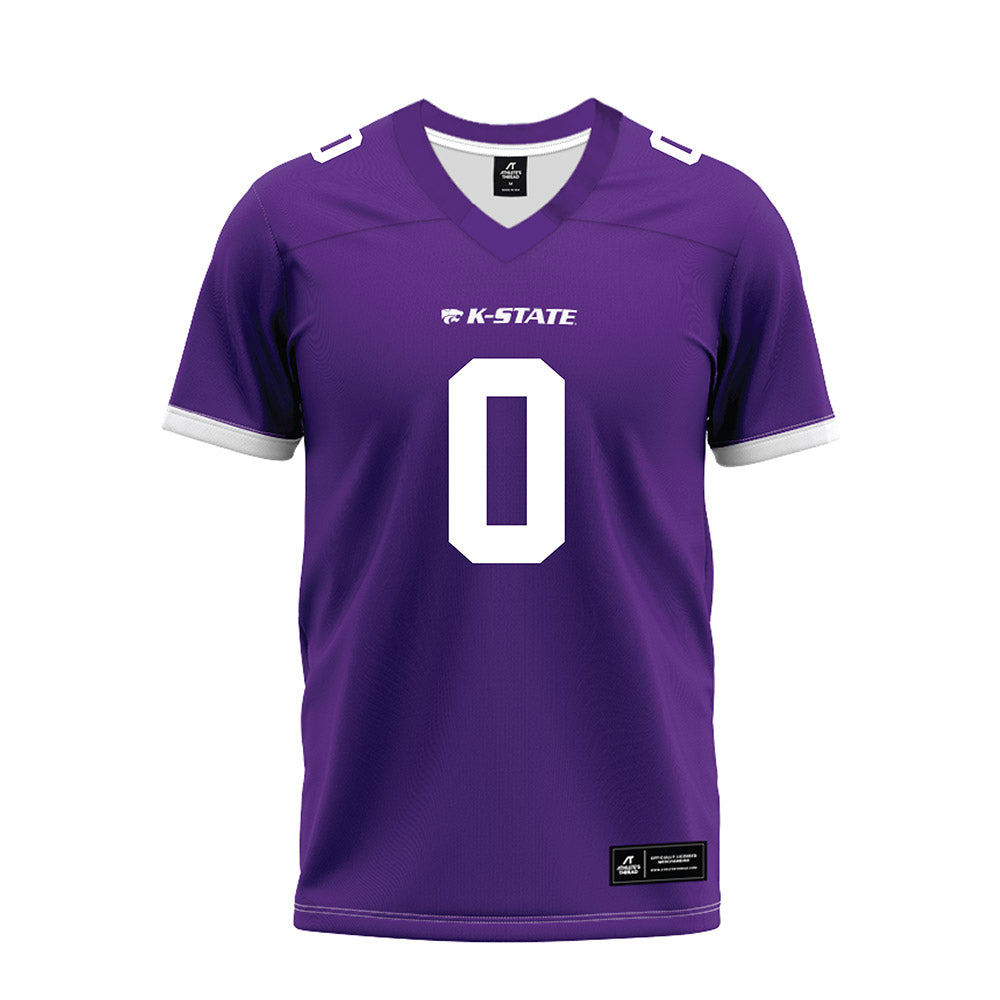 Kansas State - NCAA Football : Linkon Cure - Purple Premium Football Jersey-0