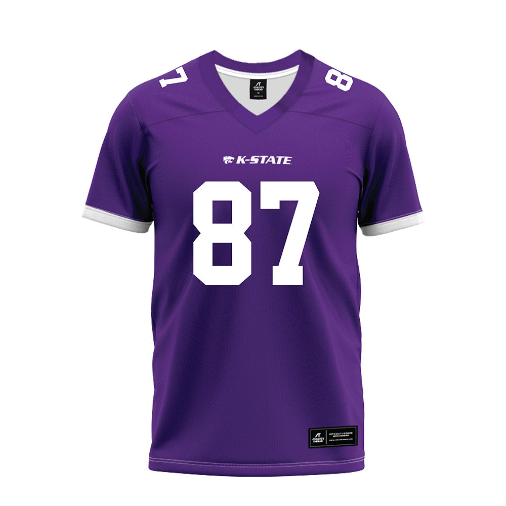 Kansas State - NCAA Football : Brayden Loftin - Purple Premium Football Jersey