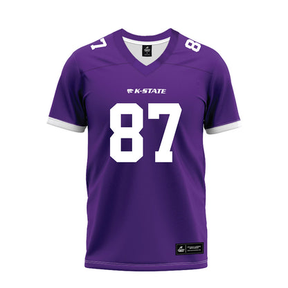 Kansas State - NCAA Football : Brayden Loftin - Purple Premium Football Jersey