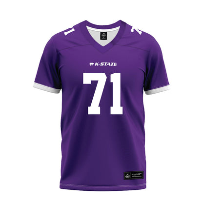 Kansas State - NCAA Football : Dylan Villarouel - Purple Premium Football Jersey-0