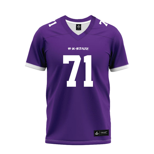 Kansas State - NCAA Football : Dylan Villarouel - Purple Premium Football Jersey-0