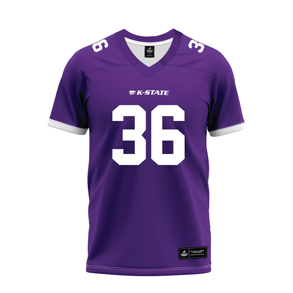 Kansas State - NCAA Football : Jack Fabris - Purple Premium Football Jersey