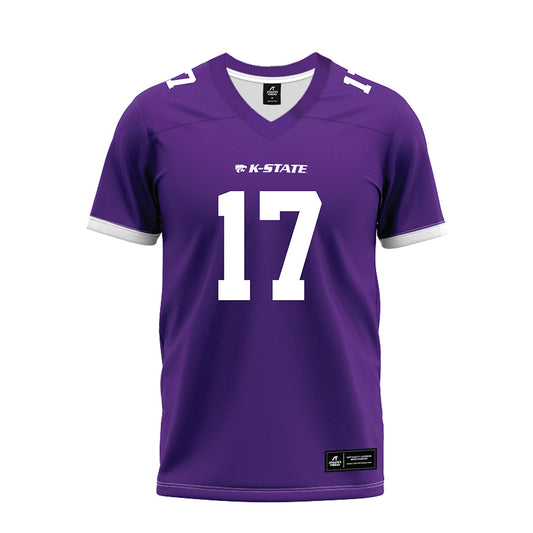 Kansas State - NCAA Football : Mikey Bergeron - Purple Premium Football Jersey