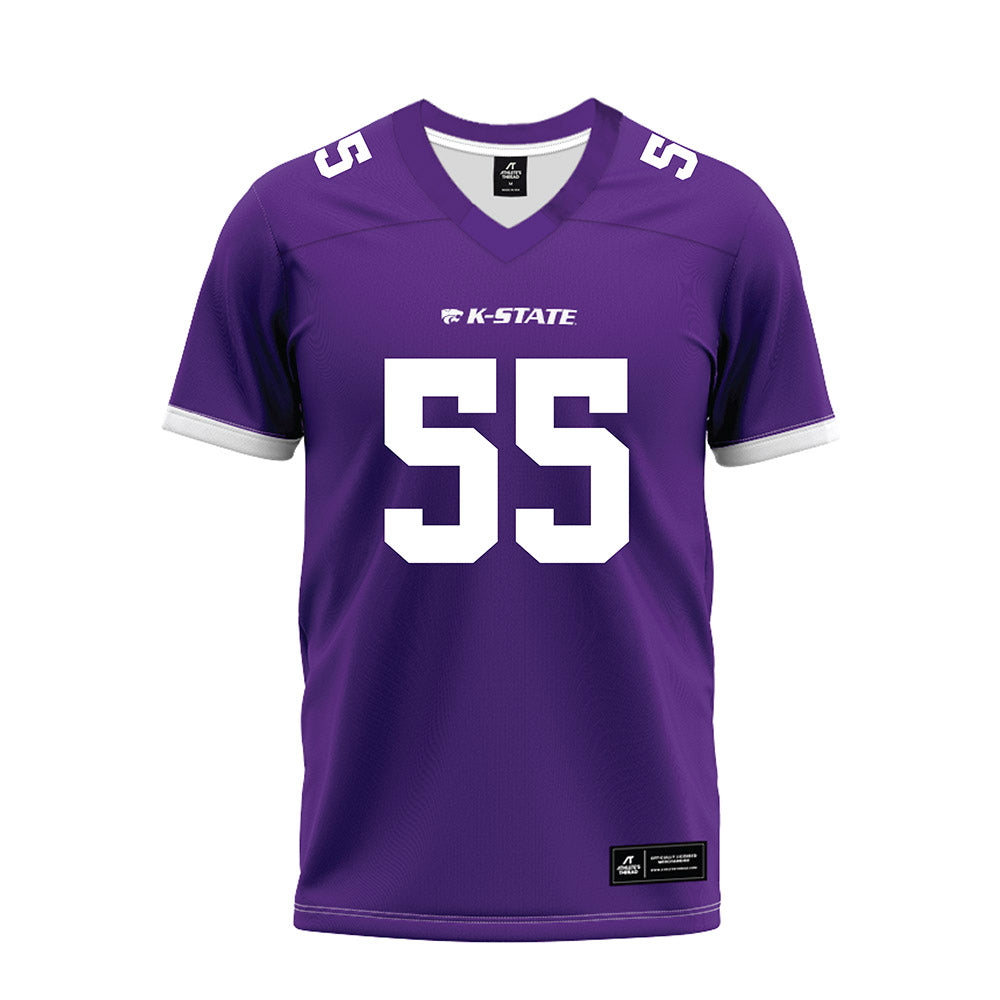 Kansas State - NCAA Football : Kyle Rakers - Purple Premium Football Jersey