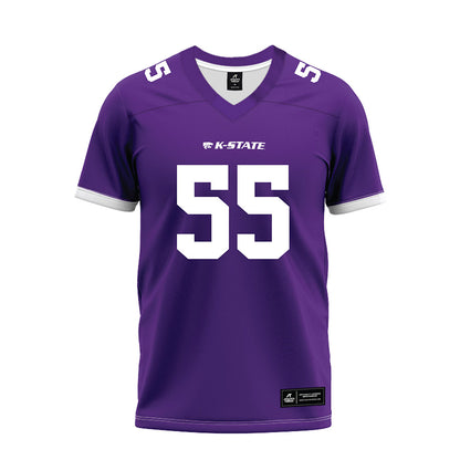 Kansas State - NCAA Football : Kyle Rakers - Purple Premium Football Jersey