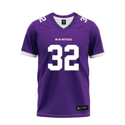 Kansas State - NCAA Football : Evan Cantu - Purple Premium Football Jersey