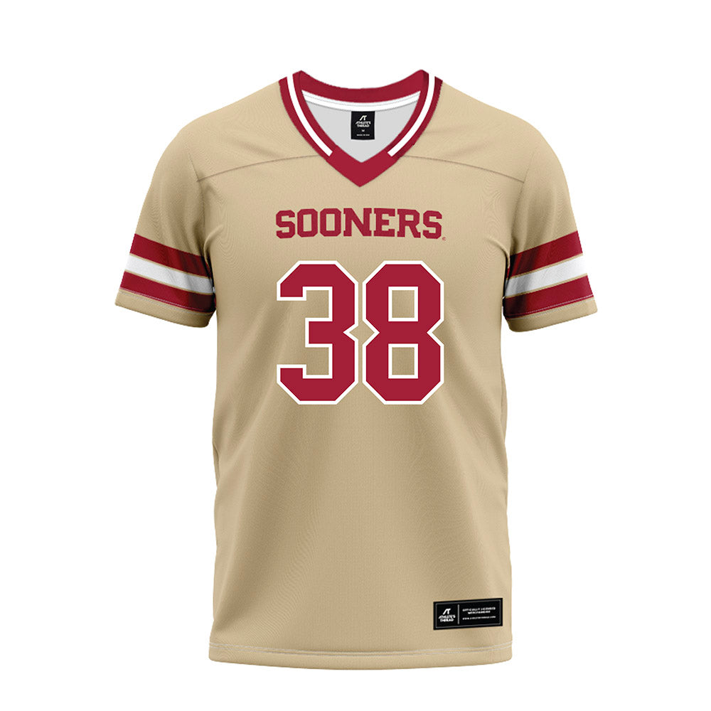 Oklahoma - NCAA Football : Owen Heinecke - Premium Football Jersey-0