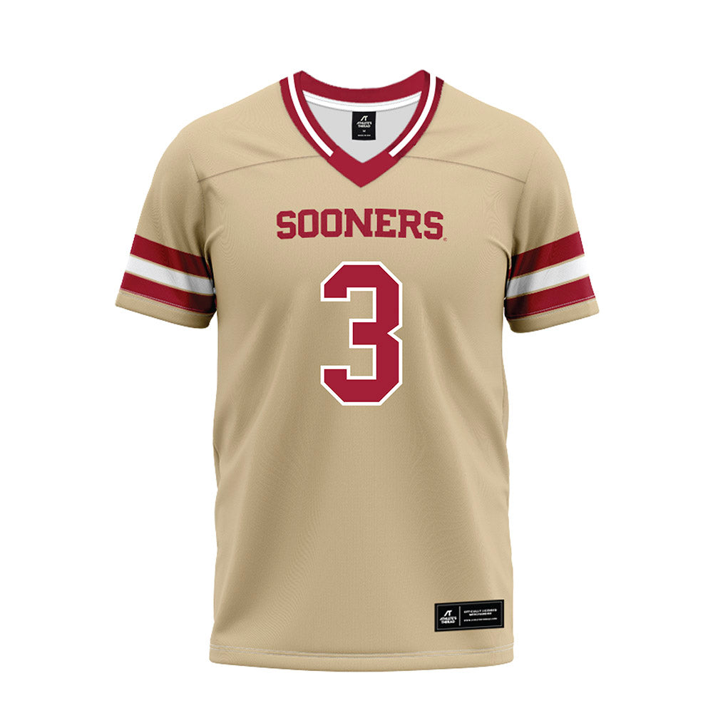 Oklahoma - NCAA Football : Michael Hawkins Jr. - Premium Football Jersey-0