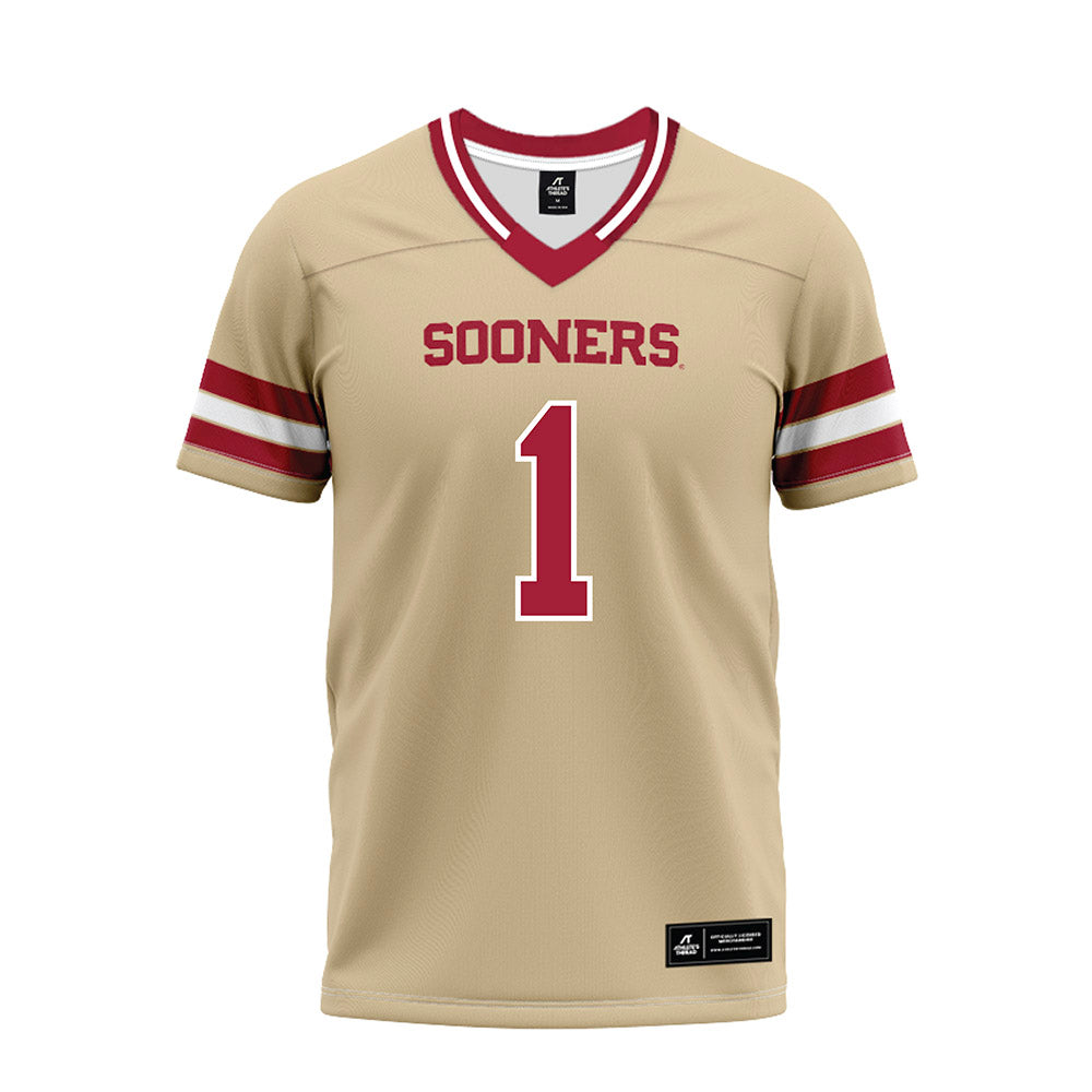 Oklahoma - NCAA Football : Jayden Gibson - Premium Football Jersey-0