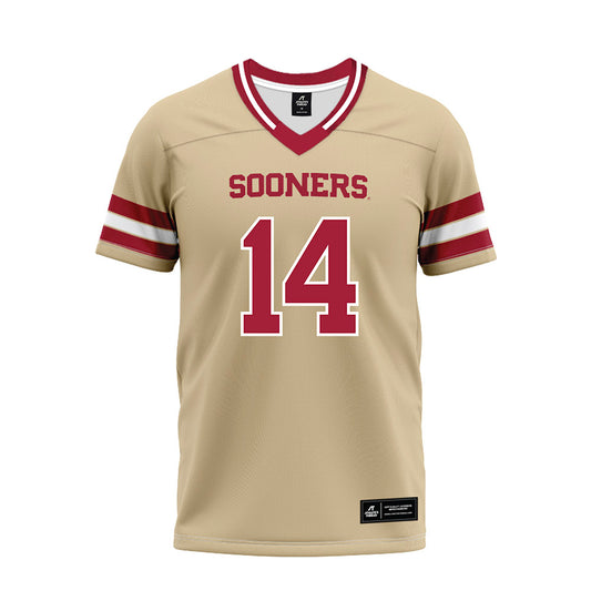 Oklahoma - NCAA Football : Trystan Haynes - Premium Football Jersey-0
