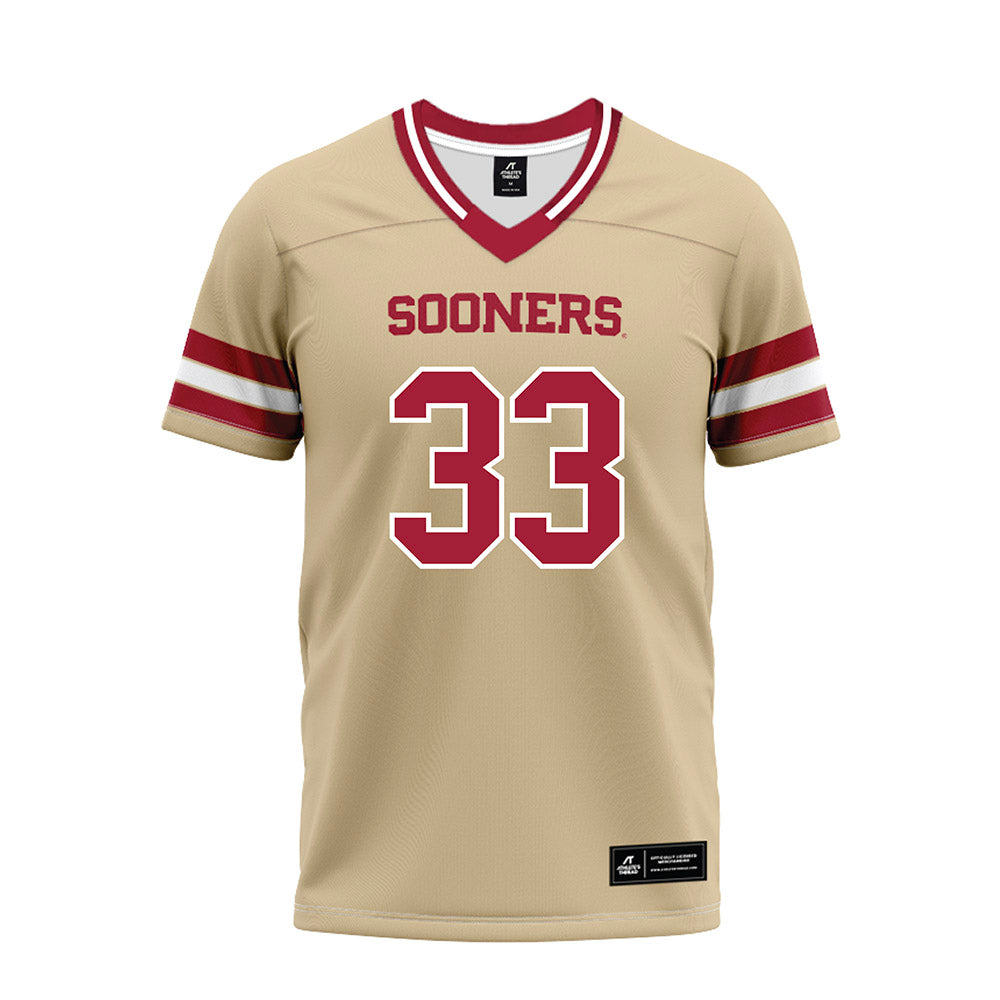 Oklahoma - NCAA Football : Preston Tarpley - Premium Football Jersey-0