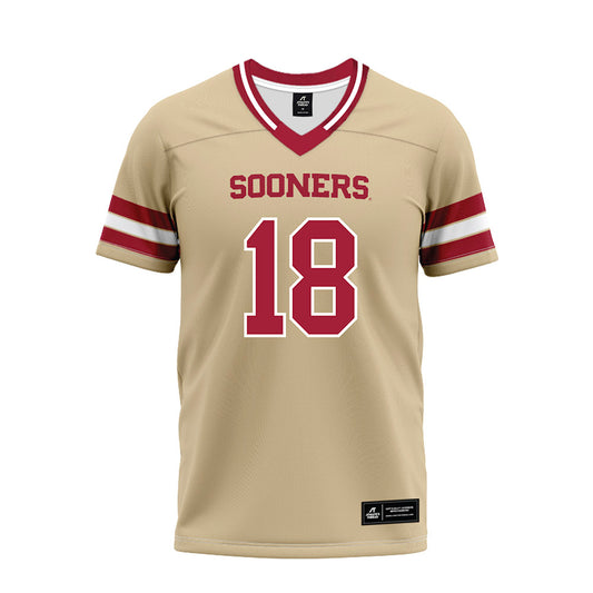 Oklahoma - NCAA Football : Kaden Helms - Premium Football Jersey-0