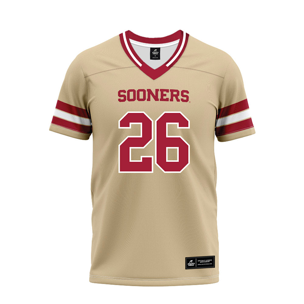 Oklahoma - NCAA Football : eLGee Webster - Premium Football Jersey-0
