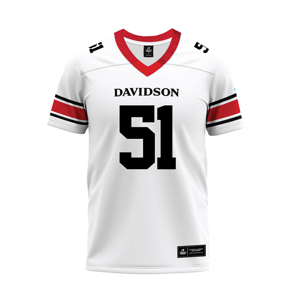 Davidson - NCAA Football : Tom Luther - 2023 Premium Football Jersey