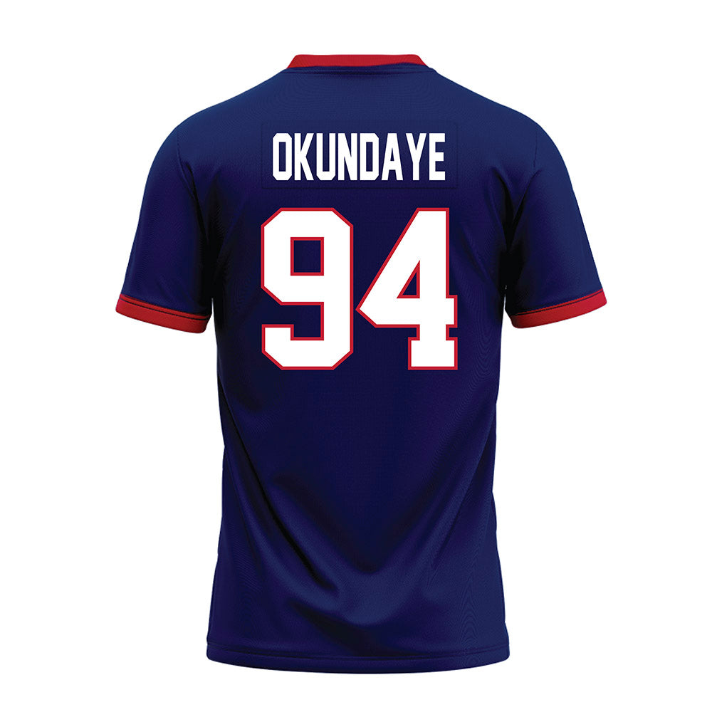 Arizona - NCAA Football : Eduwa Okundaye - Blue Premium Football Jersey-1