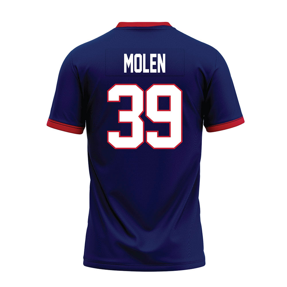 Arizona - NCAA Football : Broden Molen - Blue Premium Football Jersey-1