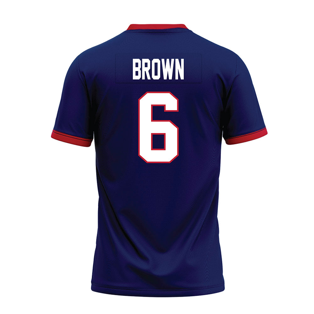 Arizona - NCAA Football : Taye Brown - Blue Premium Football Jersey