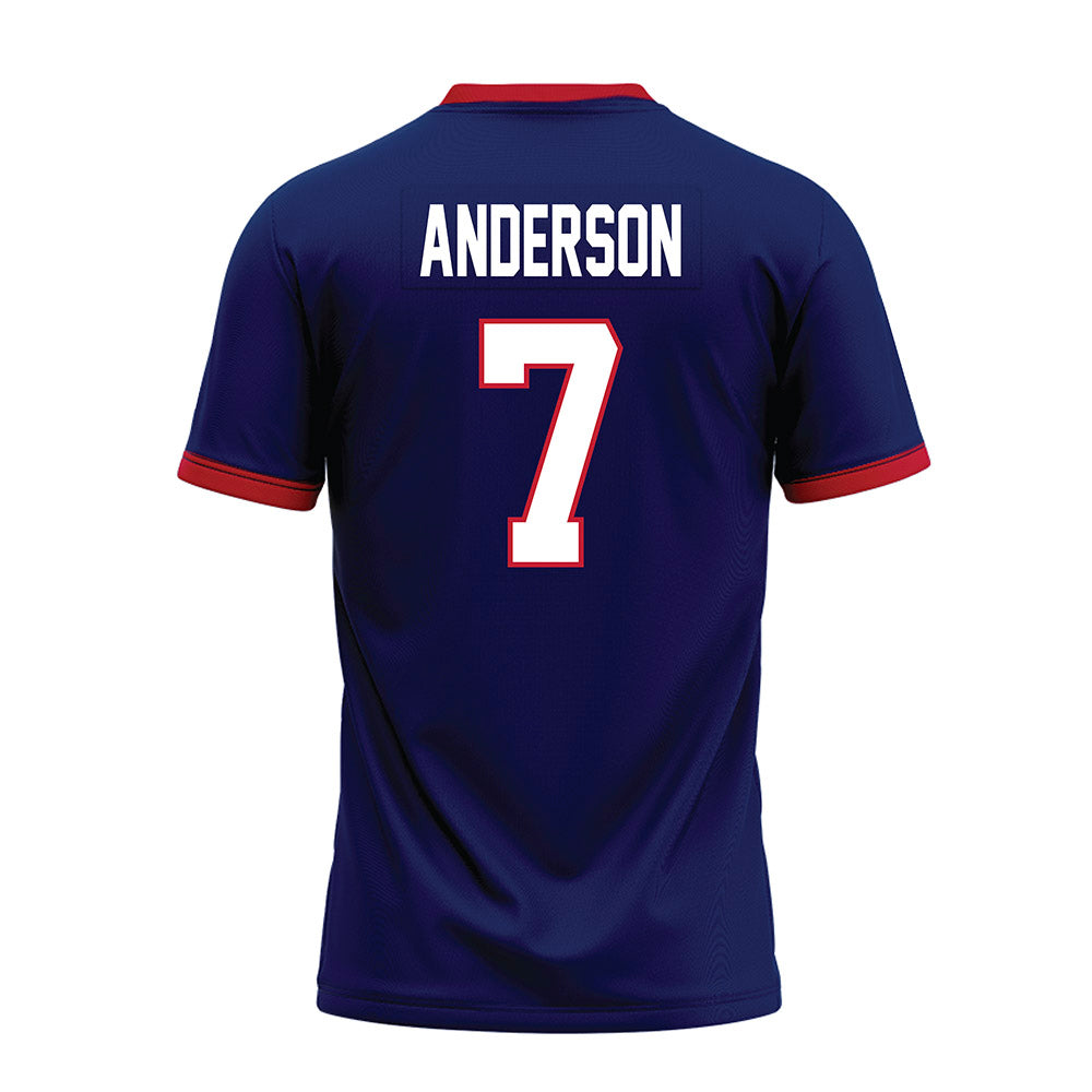 Arizona - NCAA Football : Sawyer Anderson - Blue Premium Football Jersey-1
