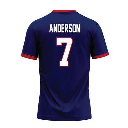 Arizona - NCAA Football : Sawyer Anderson - Blue Premium Football Jersey-1