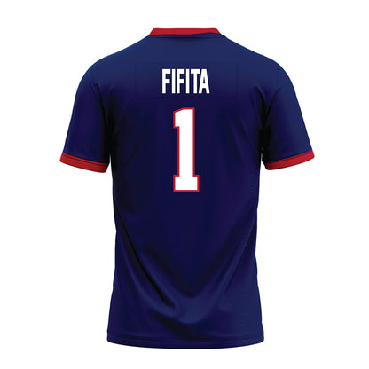 Arizona - NCAA Football : Noah Fifita - Blue Premium Football Jersey-1