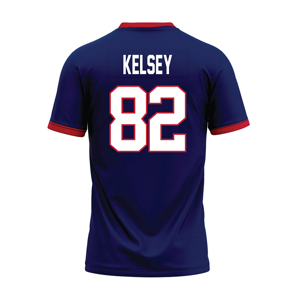 Arizona - NCAA Football : Landon Kelsey - Blue Premium Football Jersey-1