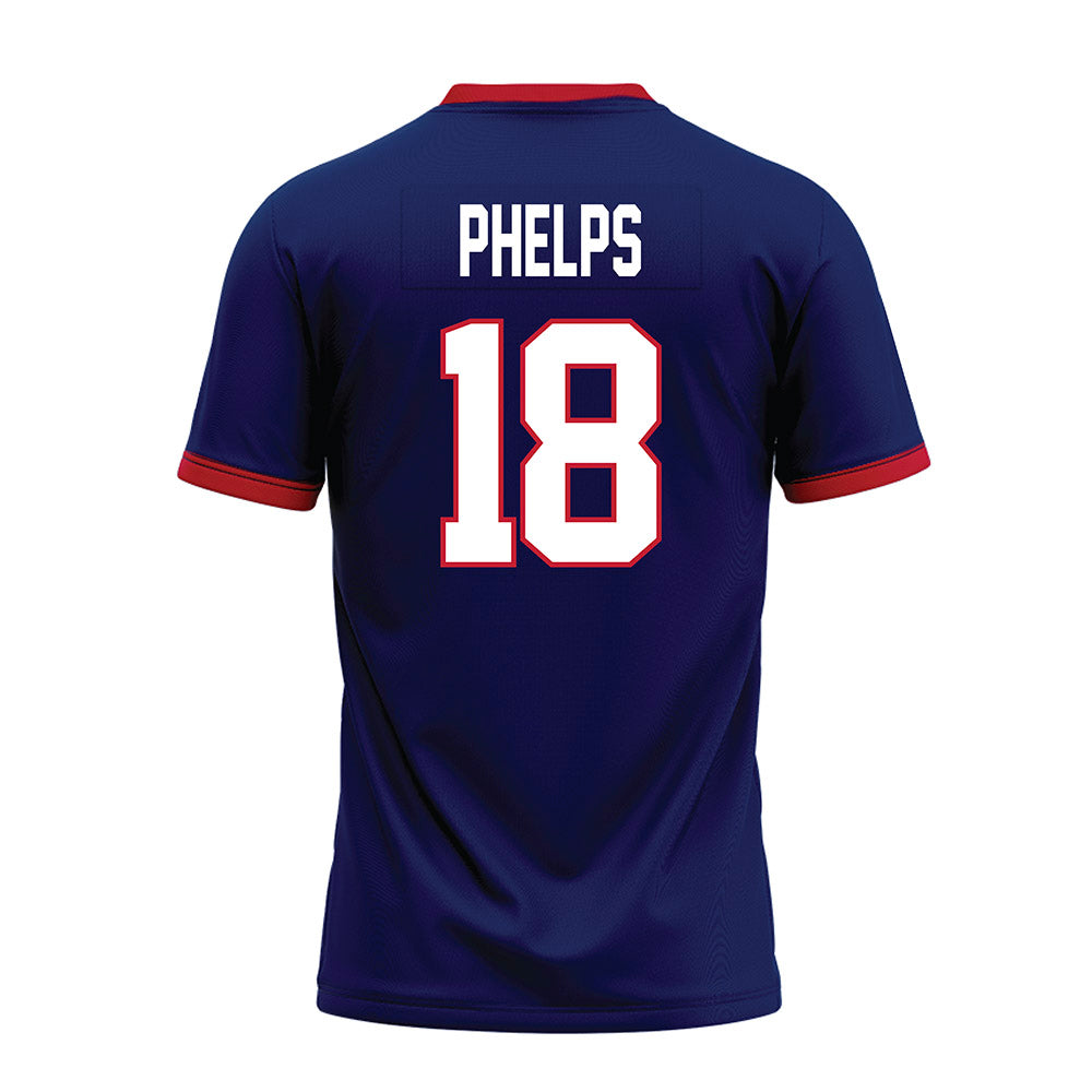 Arizona - NCAA Football : Brandon Phelps - Blue Premium Football Jersey-1