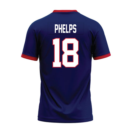 Arizona - NCAA Football : Brandon Phelps - Blue Premium Football Jersey-1