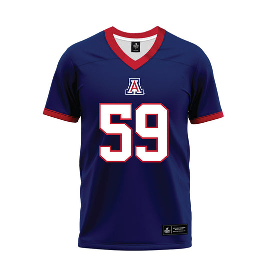 Arizona - NCAA Football : Siaosi Tapa'atoutai - Blue Premium Football Jersey-0