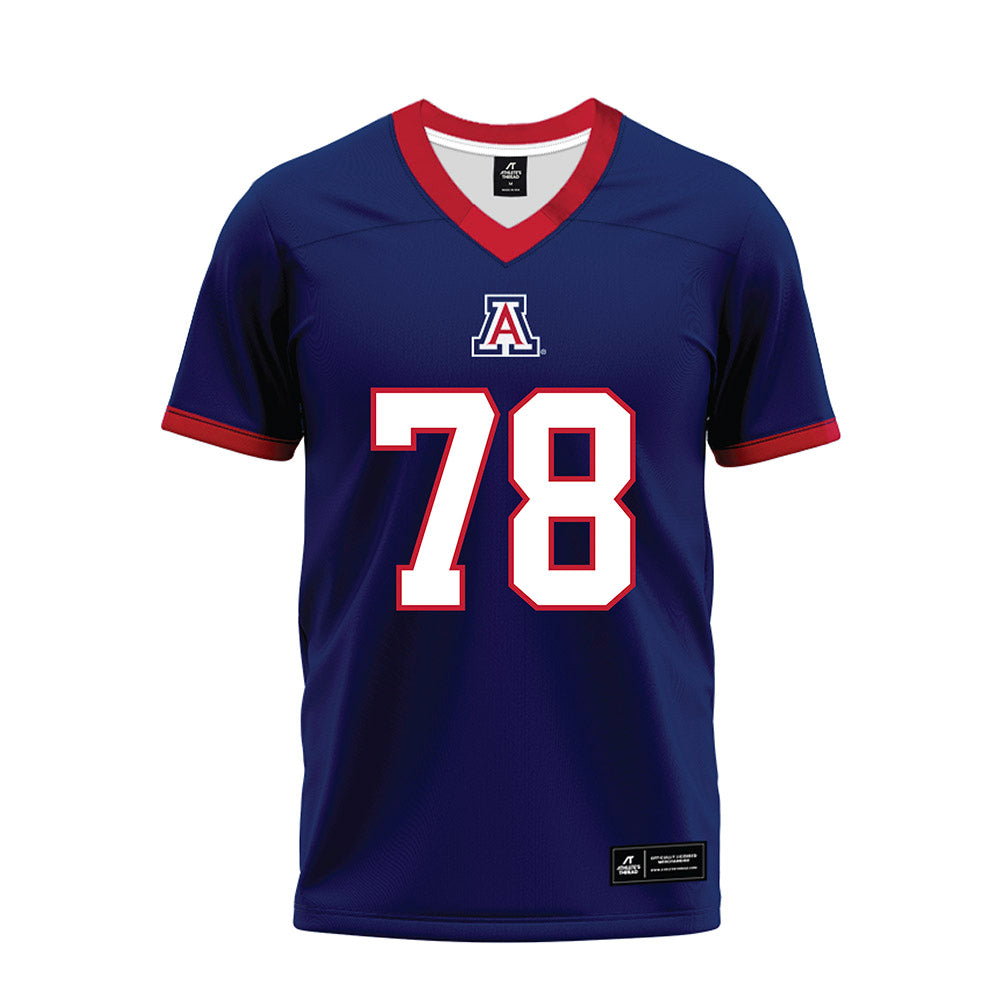 Arizona - NCAA Football : Manoah Faupusa - Blue Premium Football Jersey-0