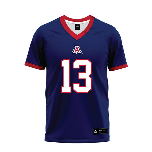 Arizona - NCAA Football : Jack Luttrell - Blue Premium Football Jersey-0