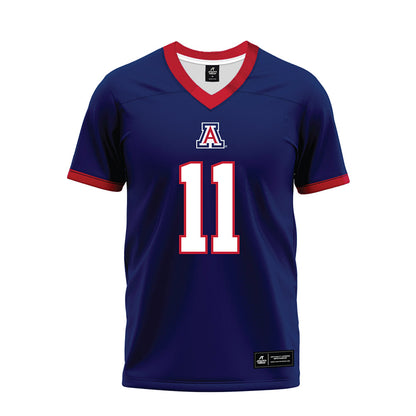 Arizona - NCAA Football : Jabari Mann - Blue Premium Football Jersey-0