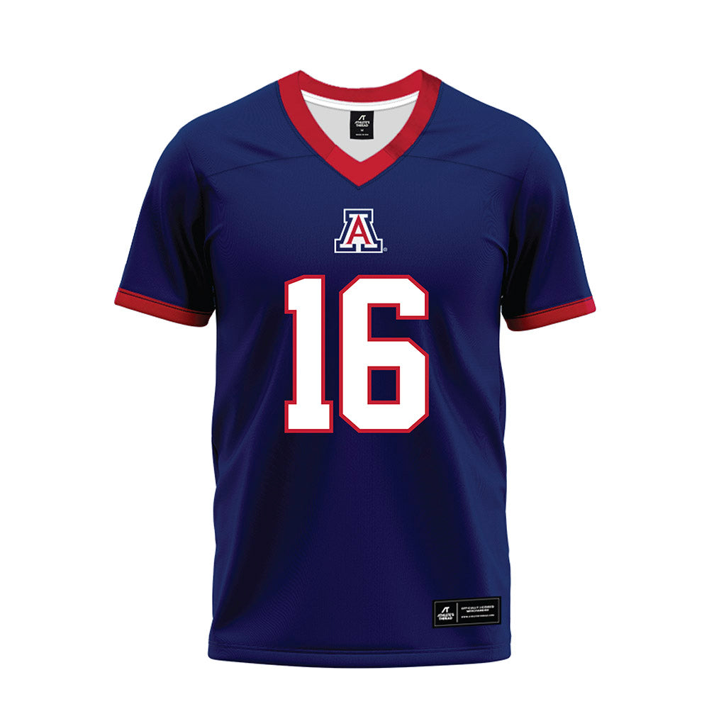 Arizona - NCAA Football : Riley Wilson - Blue Premium Football Jersey-0