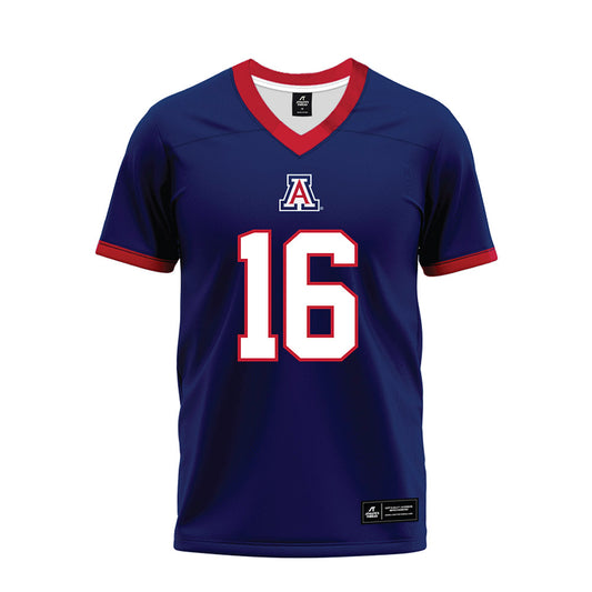 Arizona - NCAA Football : Riley Wilson - Blue Premium Football Jersey-0