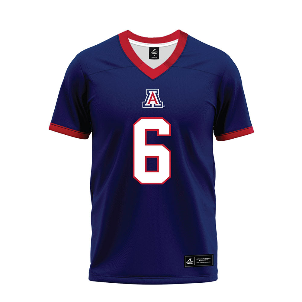 Arizona - NCAA Football : Taye Brown - Blue Premium Football Jersey
