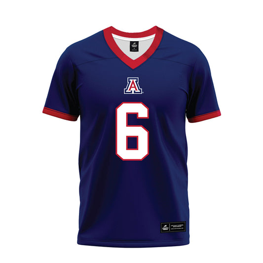 Arizona - NCAA Football : Taye Brown - Blue Premium Football Jersey