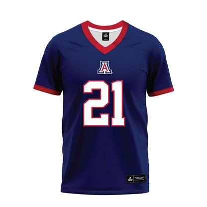Arizona - NCAA Football : Johno Price - Blue Premium Football Jersey
