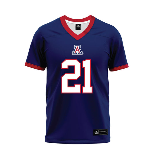 Arizona - NCAA Football : Johno Price - Blue Premium Football Jersey
