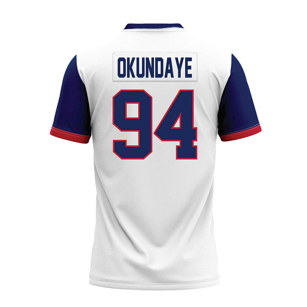 Arizona - NCAA Football : Eduwa Okundaye - White Premium Football Jersey-1